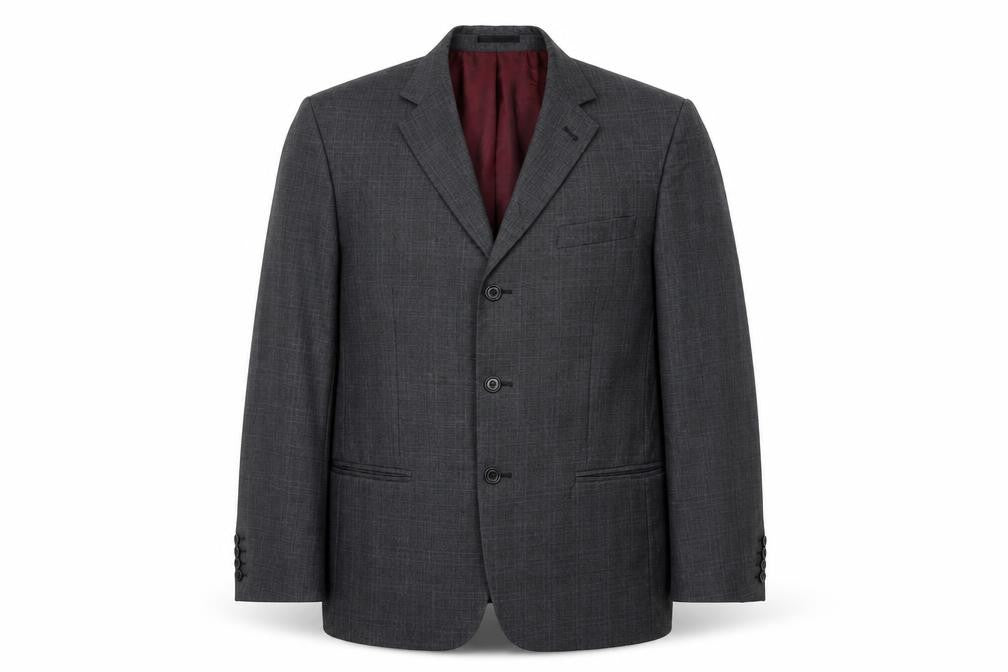 Dehavilland Men's Grey Check Regular Fit Blazer 40R