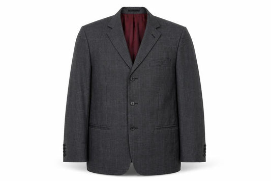 Dehavilland Men's Grey Check Regular Fit Blazer 40R
