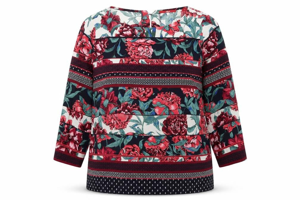 s.Oliver Women's Multicoloured Floral Blouse UK 14