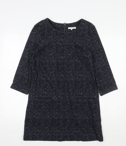 White Stuff Women's Black Shift Dress, Size 10, Autumn Casual