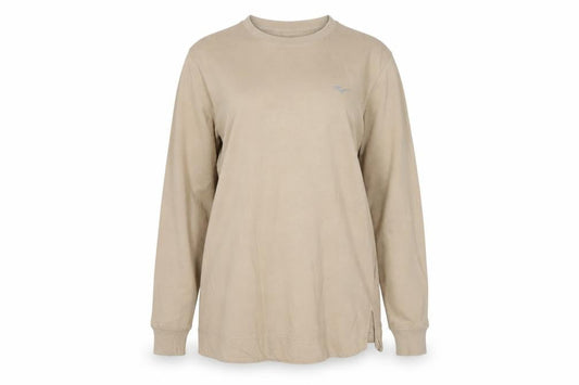 Everlast Womens Beige Long Sleeve Pullover Top Size 14