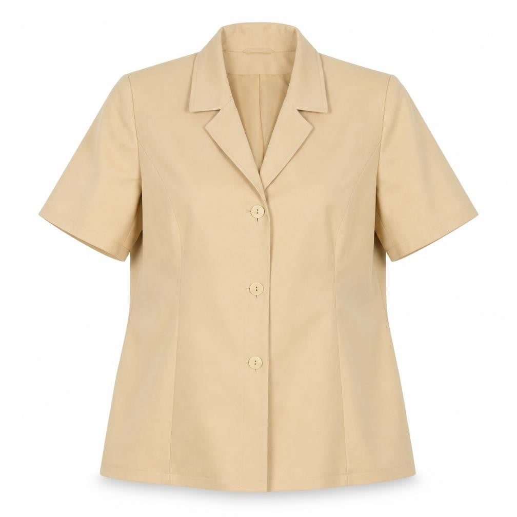 Eastex Beige Women's Blazer Size 14 Short Sleeve