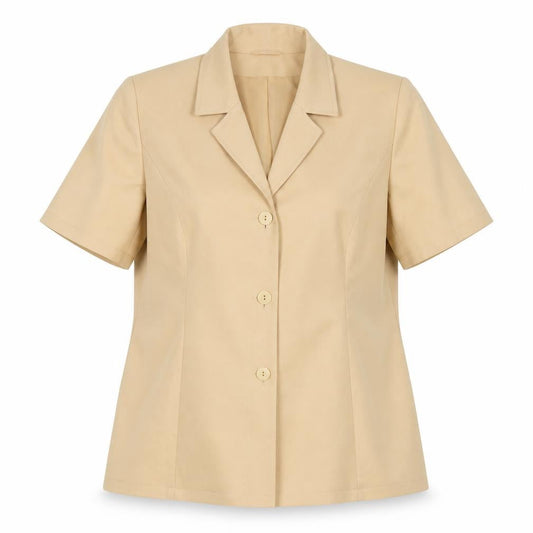 Eastex Beige Women's Blazer Size 14 Short Sleeve