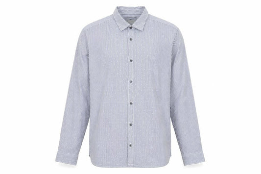 Jack & Jones Men's Blue Striped Long Sleeve Shirt XL