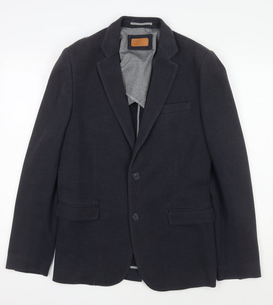 Feraud Men's Black Blazer Size 40 Classic Style