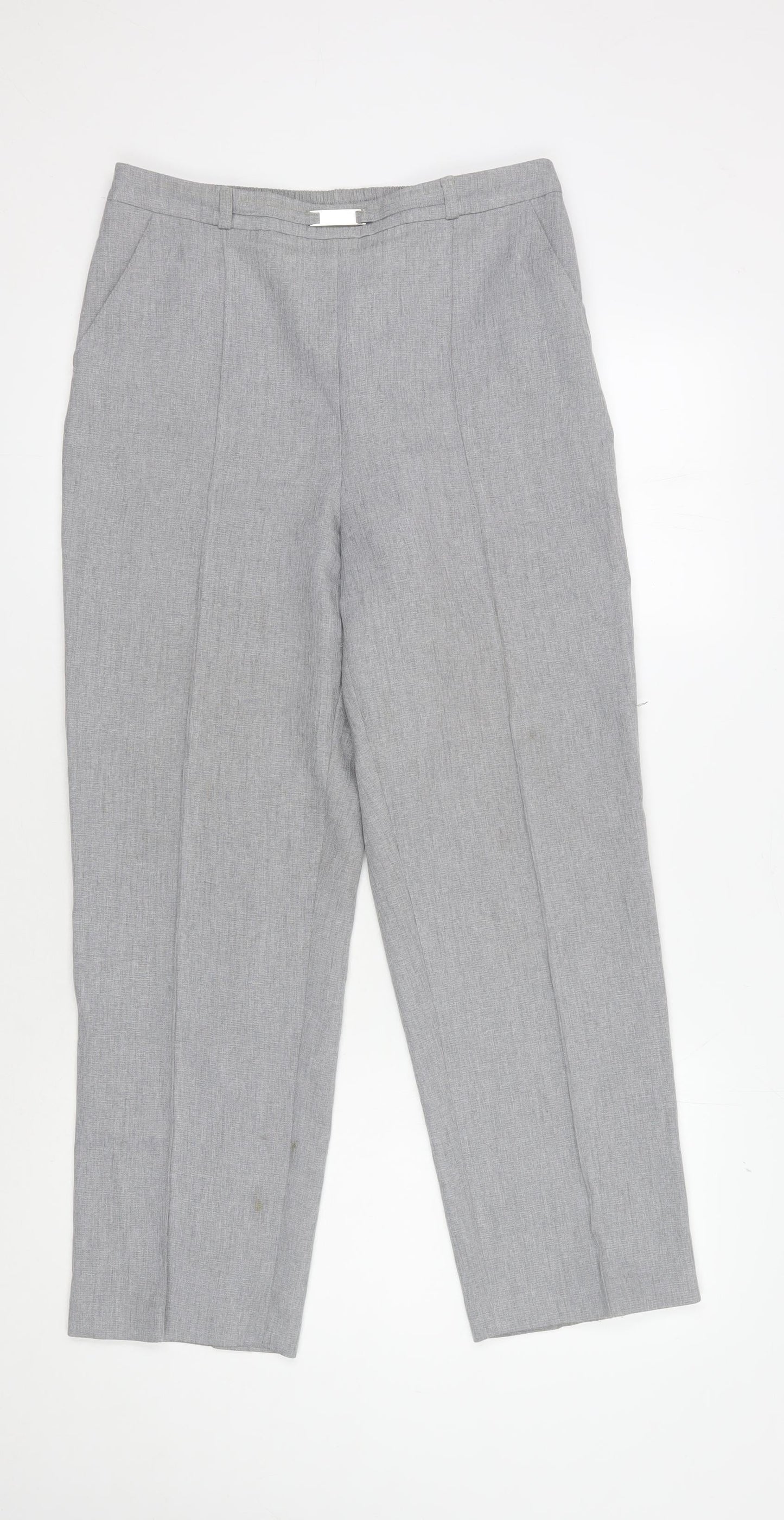 Honor Millburn Women's Grey Size 12 Trousers