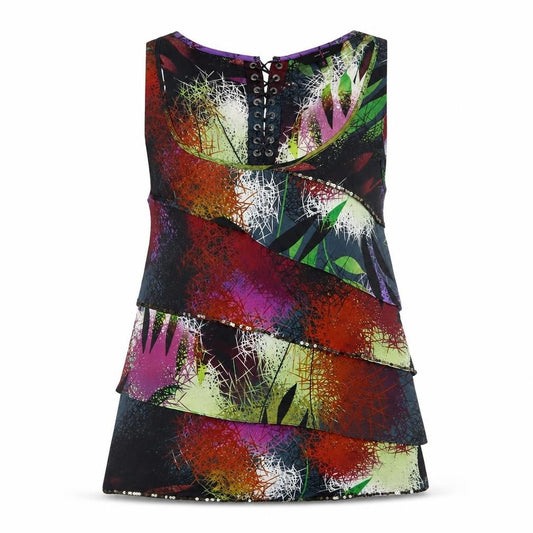 Jasper Conran Women's Multicoloured Sleeveless Tunic Blouse, Size 8