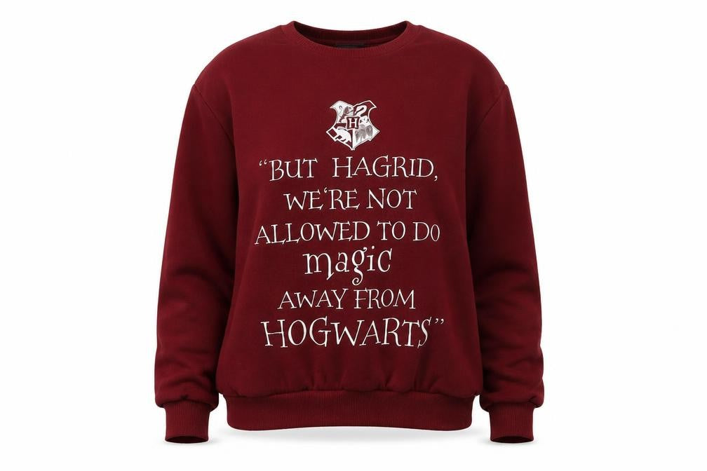 Harry Potter Women's Red Pullover Sweatshirt Size 8