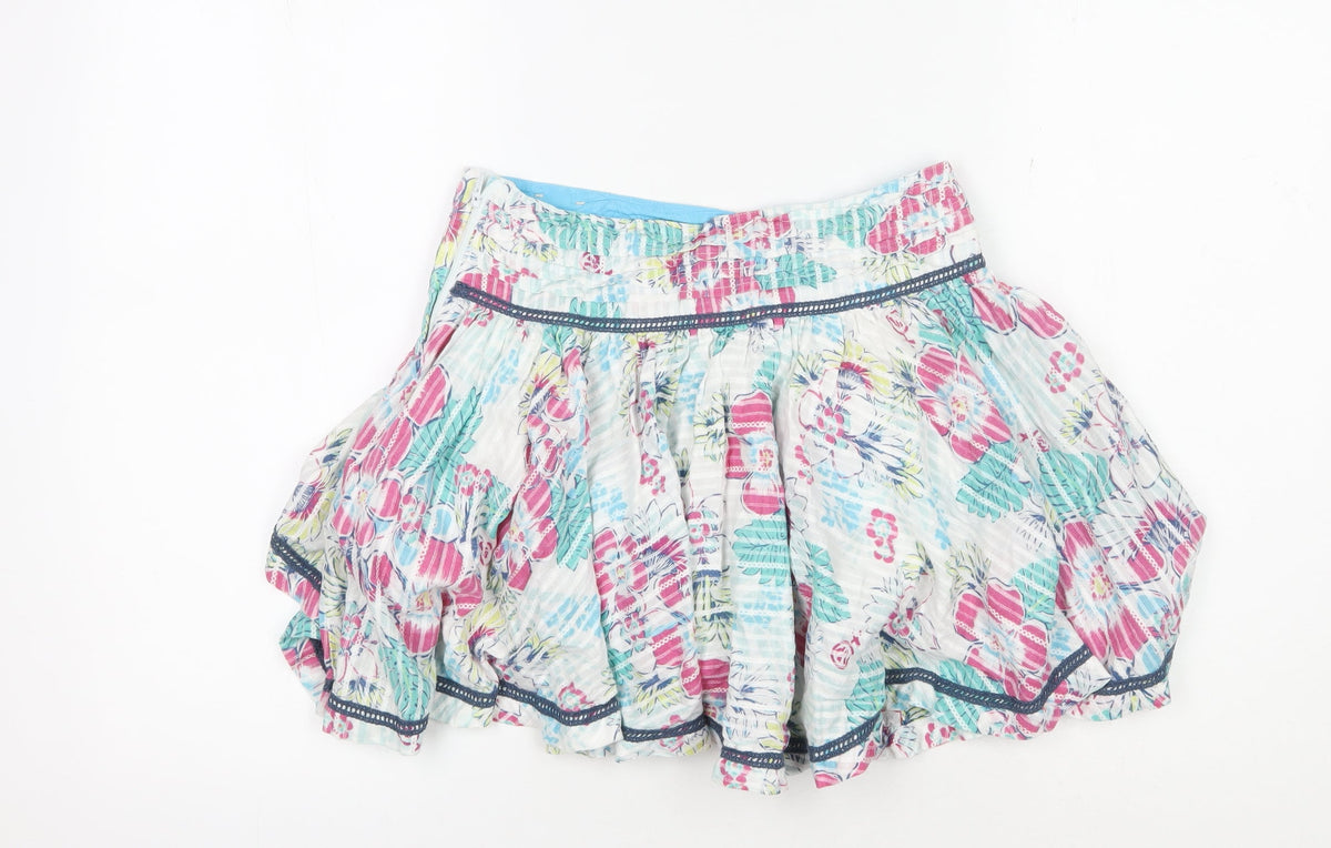 FatFace Girls Multicoloured Floral Skirt Peasant Style 9 Years