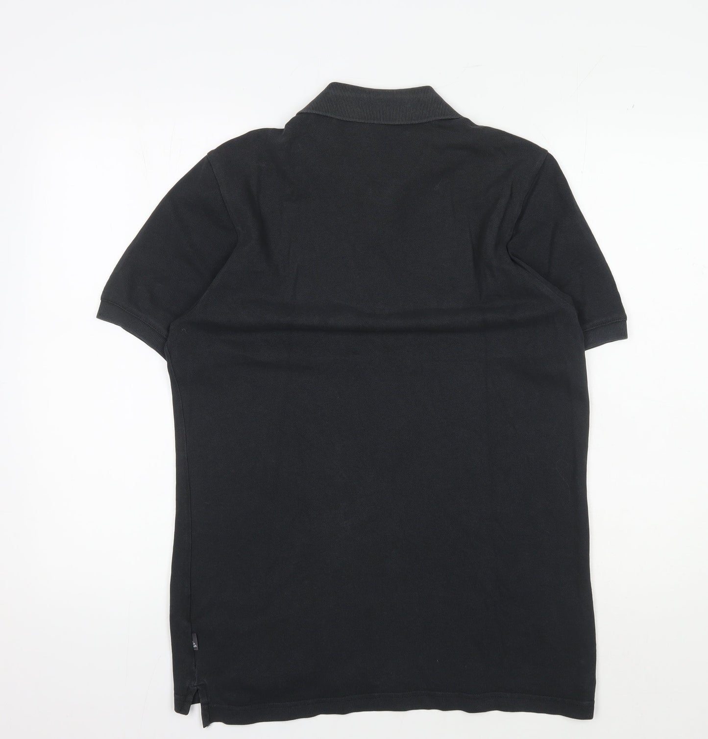 Adidas Men's Black Polo Shirt M - Casual Solid Cotton