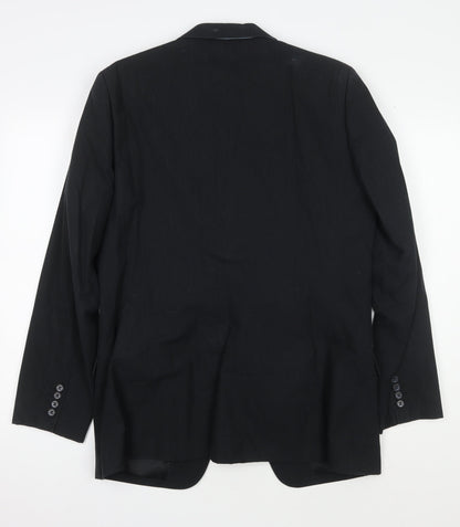Jasper Conran Men's Black Blazer Jacket, Medium, Formal