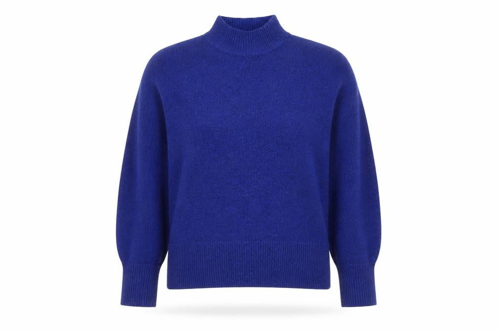 Glassons Women's Blue XS Pullover Jumper with Mock Neck