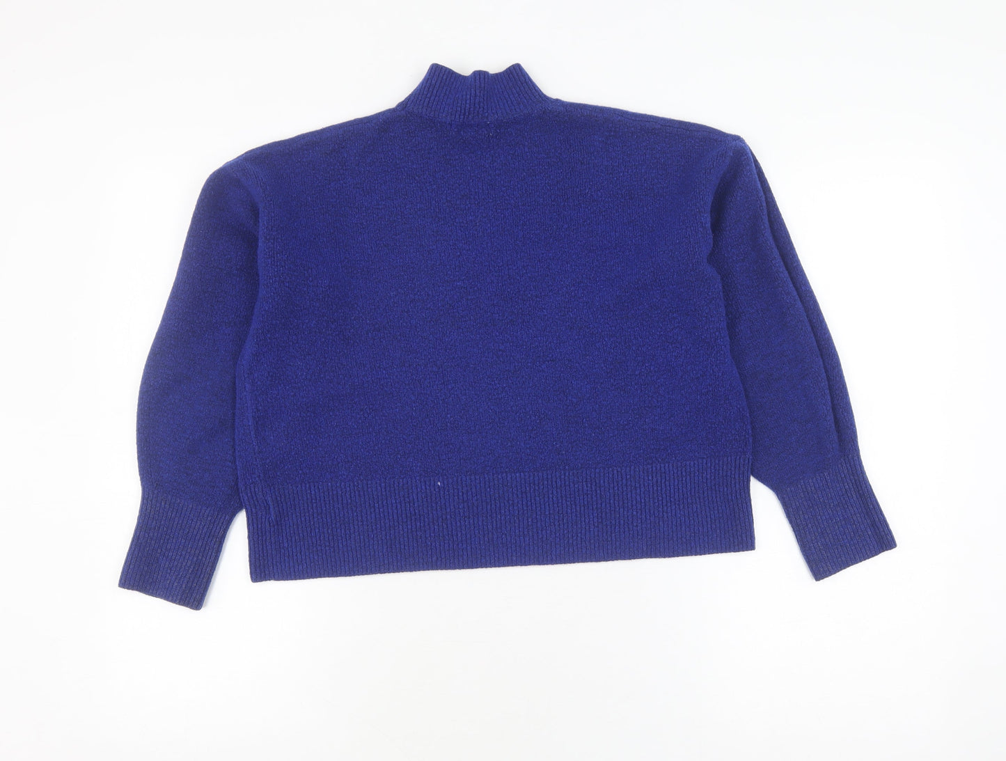 Glassons Women's Blue XS Pullover Jumper with Mock Neck