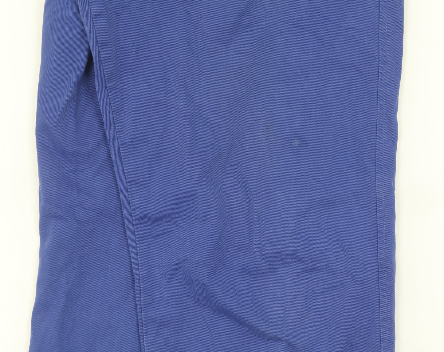 Lands' End Men's Blue Chino Trousers, Size 34, Classic Fit