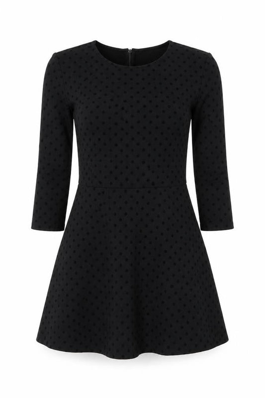 edc Black Polka Dot Dress - Women's S - Elegance & Comfort