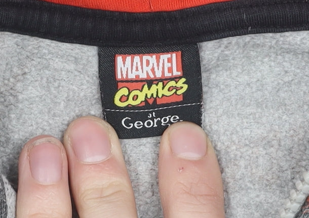 Marvel Comics Boys Hoodie, Multicoloured, 9-10 Years, Full Zip