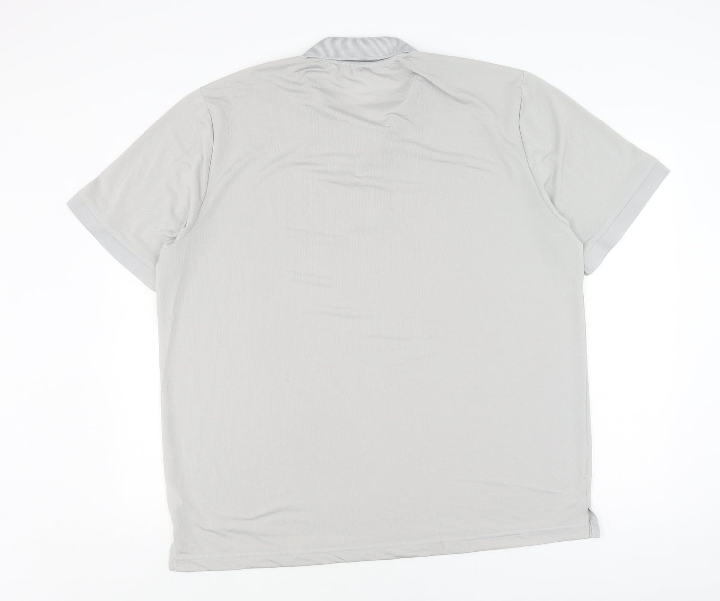 Apparel Unlimited Men's Grey Polo 2XL Short Sleeve
