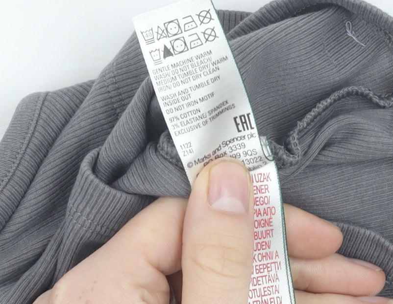 Marks and Spencer Unisex Grey T-Shirt 3-6 Months