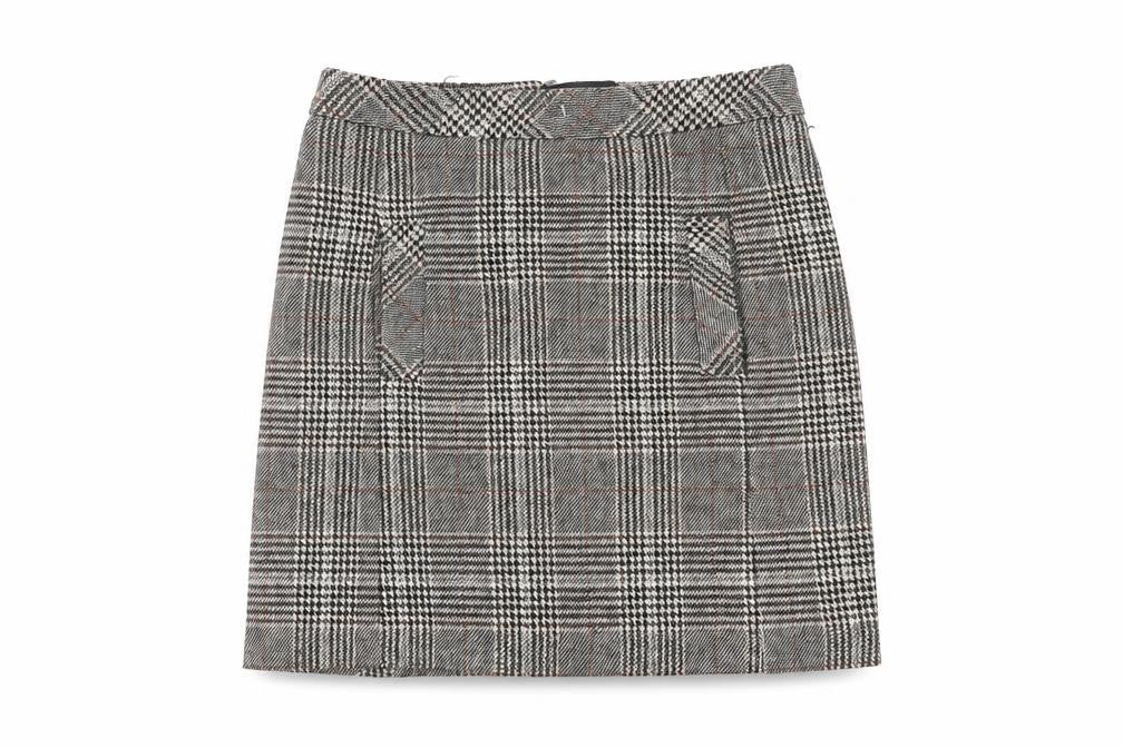 Next Women's Multicoloured Check Pencil Skirt Size 6