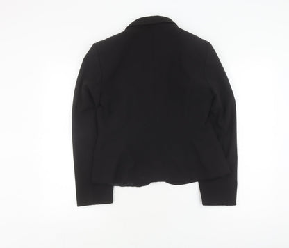 Next Women's Black Blazer Size 12 Regular Notch