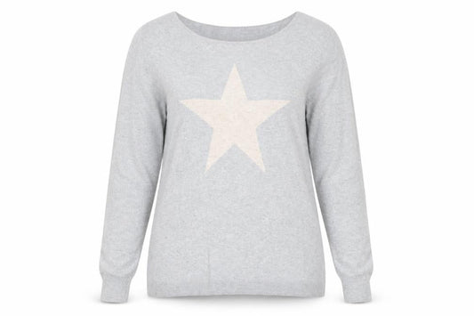 Oui Women's Grey Pullover Jumper Size 16