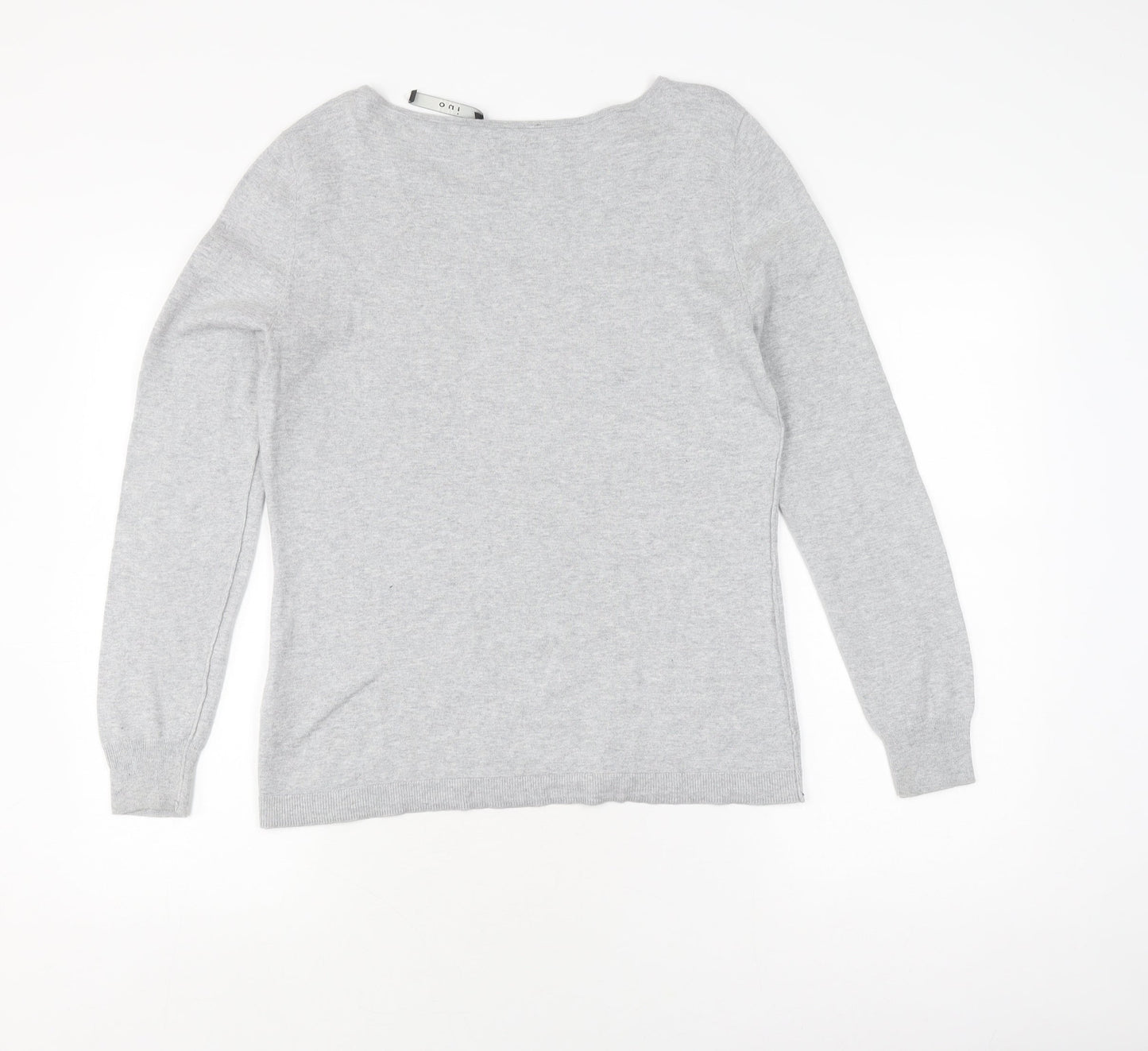 Oui Women's Grey Pullover Jumper Size 16