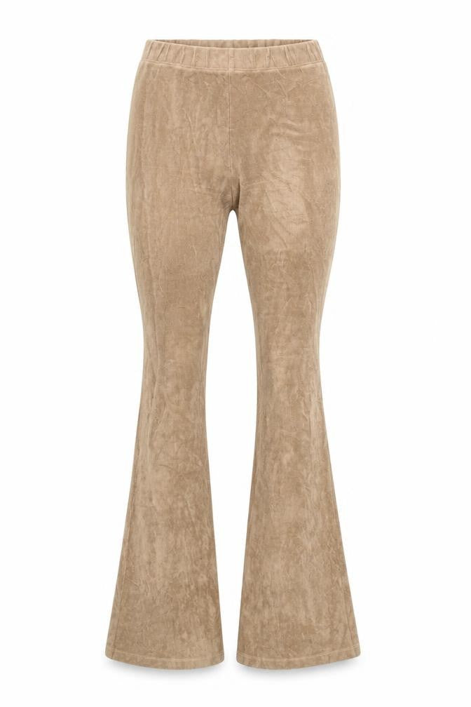 Subdued Women's Brown XS Velour Flared Trousers