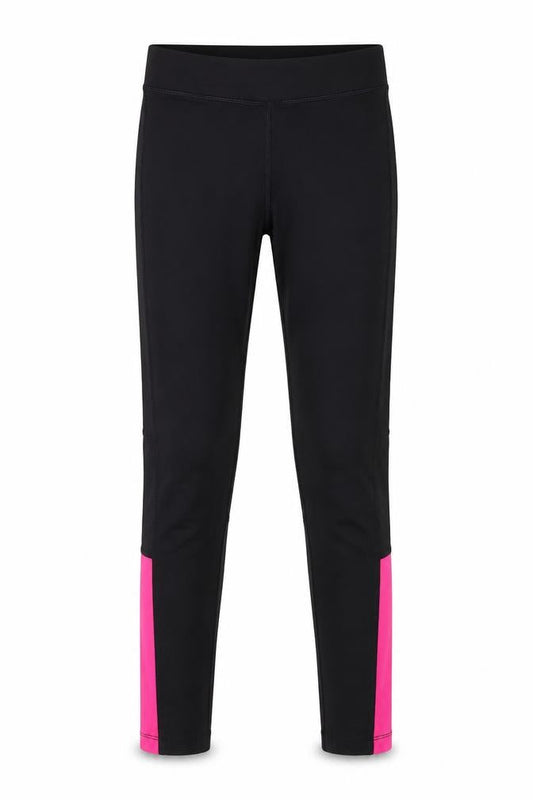 Front view of Karrimor girls’' black running leggings, size 9-10, years