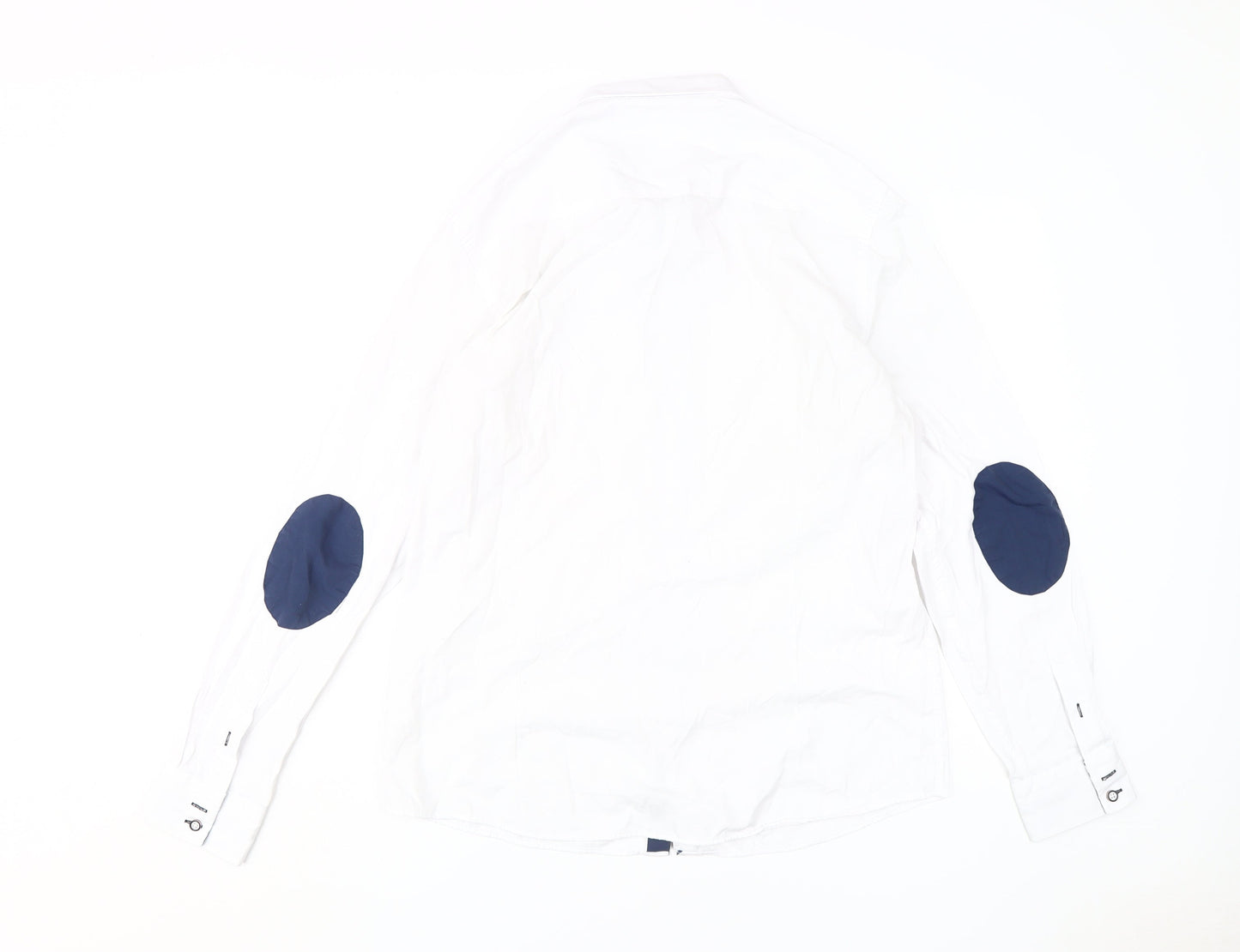 DI-BYE Men's White L Regular Fit Dress Shirt