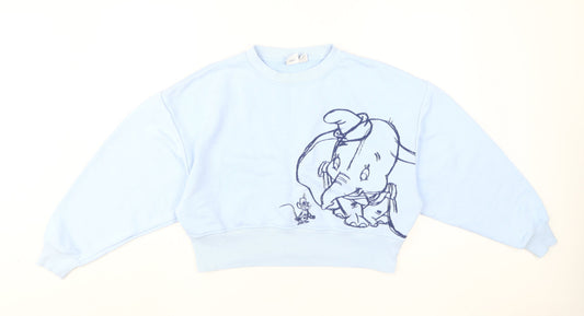 Disney Women's Blue XS Pullover Sweatshirt