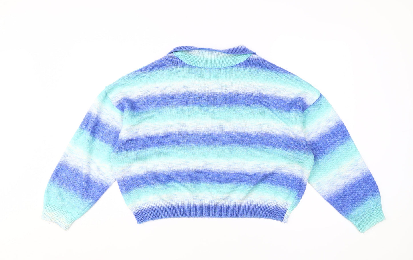 ASOS Women's Multicoloured Collared Pullover Jumper Size 12