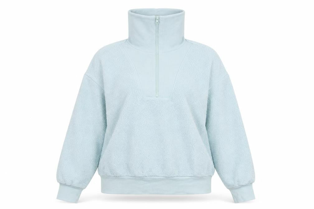 A New Day Women's Blue High Neck Pullover Sweatshirt L