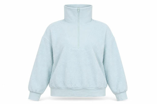 A New Day Women's Blue High Neck Pullover Sweatshirt L