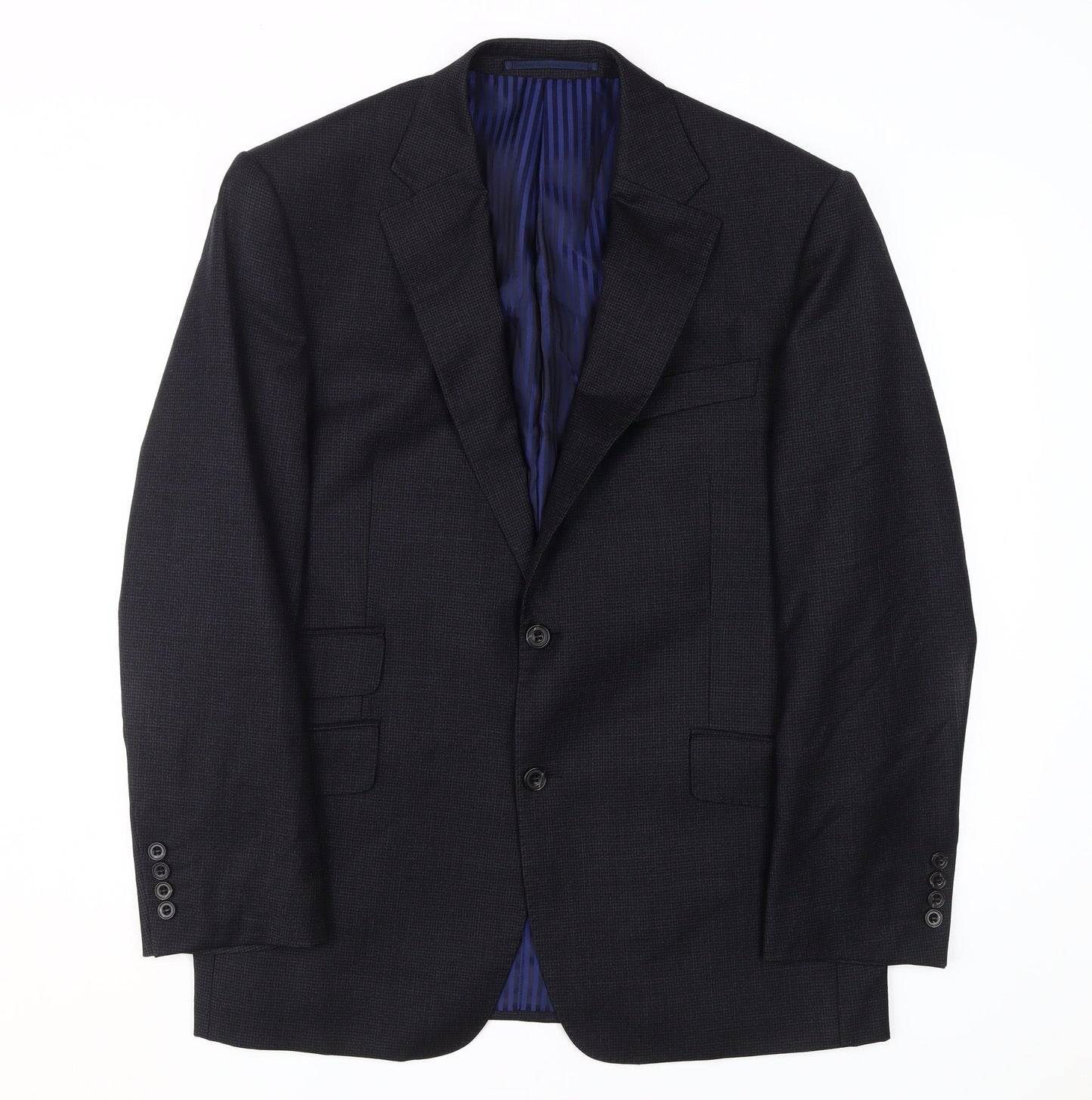 Marks & Spencer Men's Black Wool Blazer, Size 40S