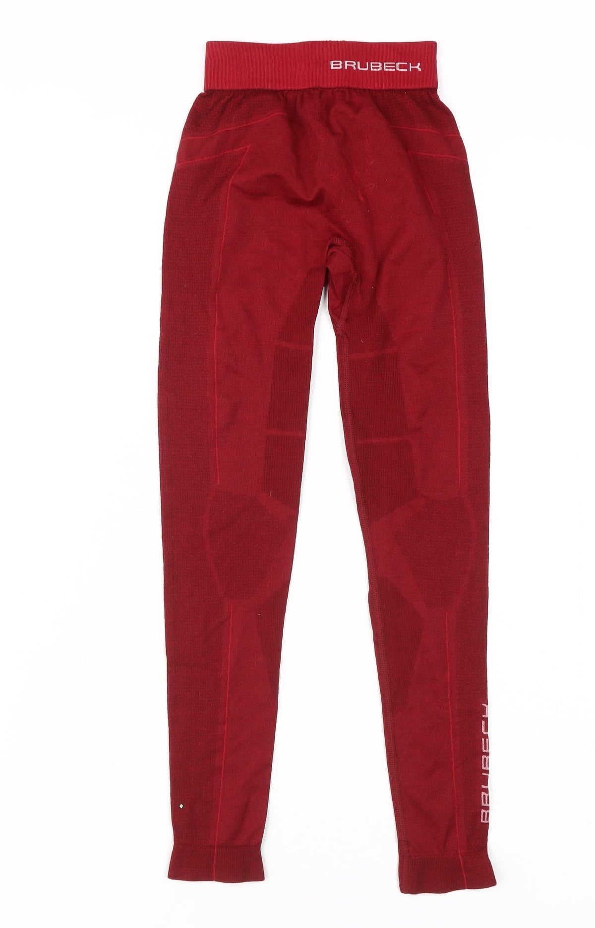 Additional front view of Brubeck girls’ red activewear leggings 11 years