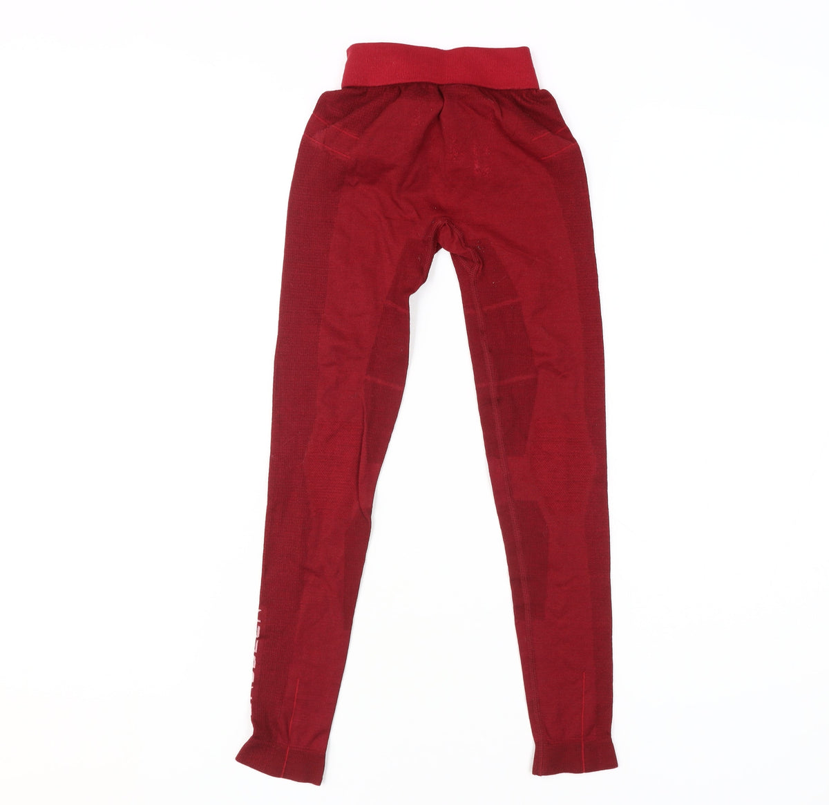 Back view of Brubeck girls’ red activewear leggings 11 years