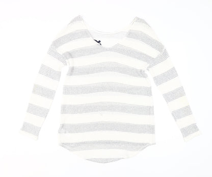 Next Women's Multicoloured Stripe Pullover Jumper Size 10