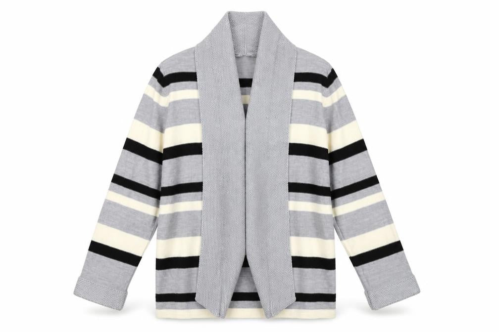 Eastex Women's Multicoloured Striped Cardigan Size 14