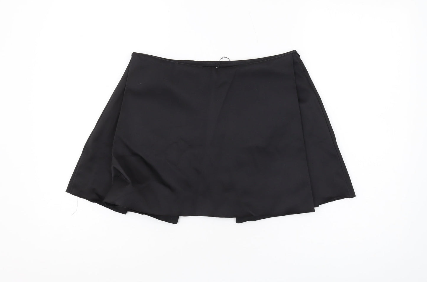 Zara Women's Black Skirt, Size 12, Cotton Blend