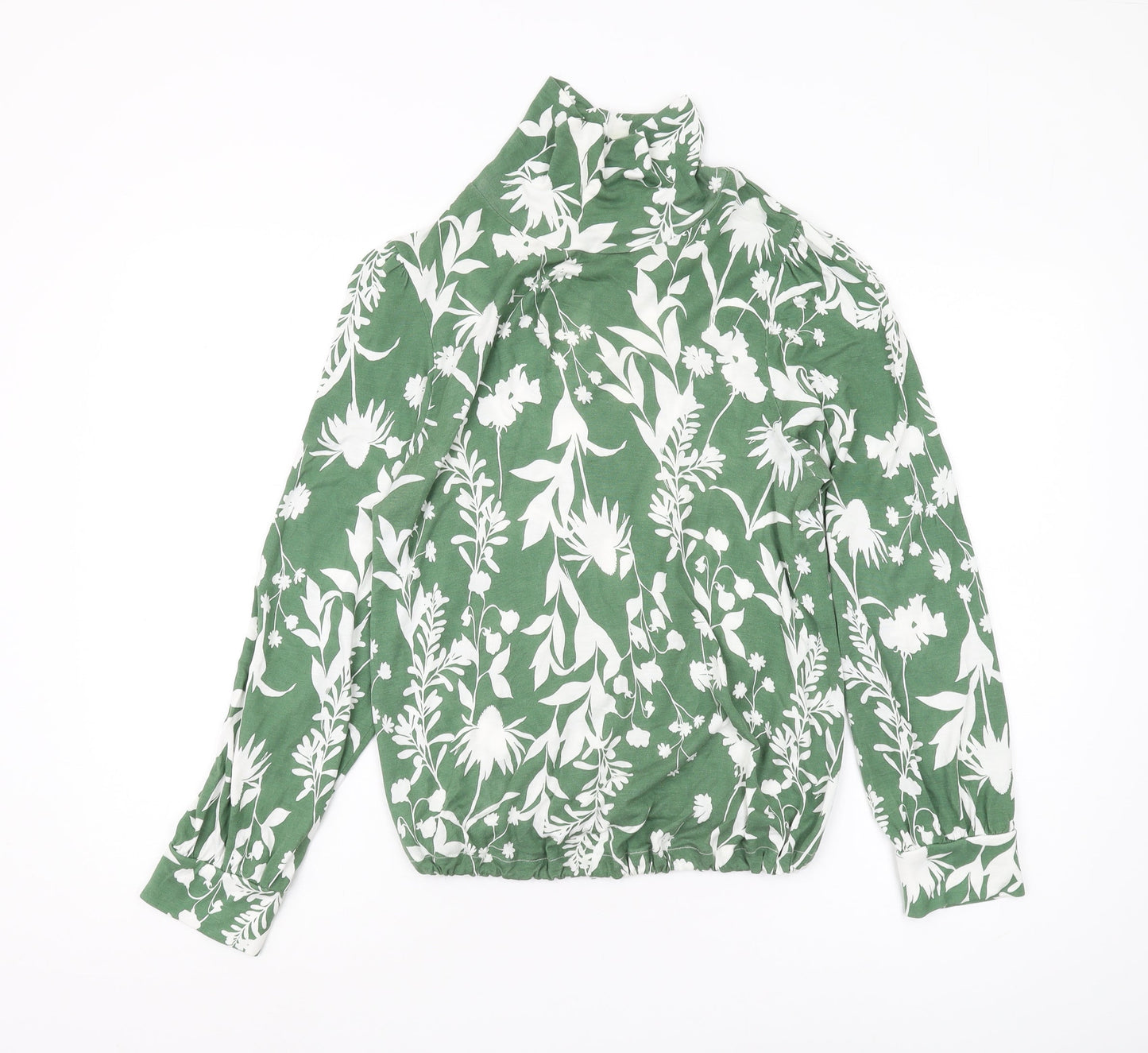 Marks and Spencer Womens Green Floral Tunic Blouse Size 16