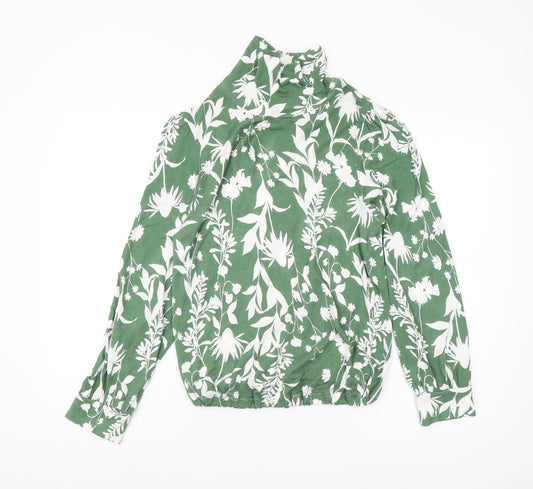 Marks and Spencer Womens Green Floral Tunic Blouse Size 16