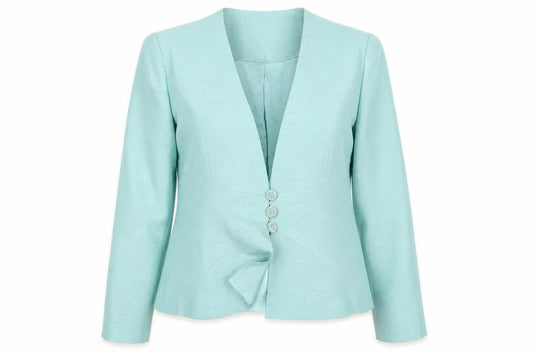 Jacques Vert Women's Blue Blazer UK 12, Lined, Formal Wear