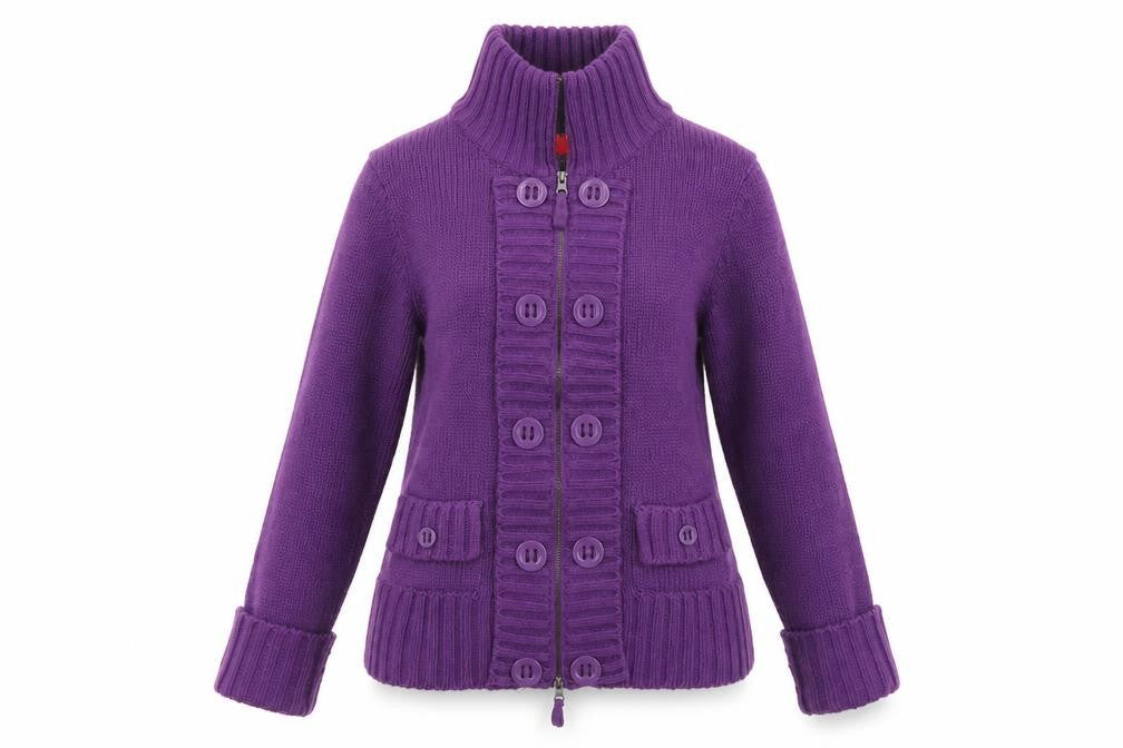 Vero Moda Women's Purple Full Zip Jumper - Size L