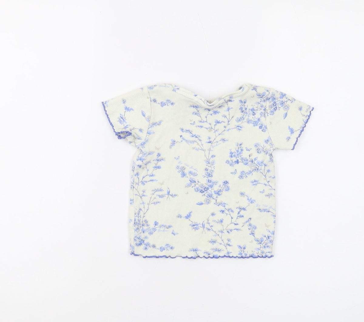 Back view of Baker by Ted Baker girls’ blue floral t-shirt, size 2-3, years