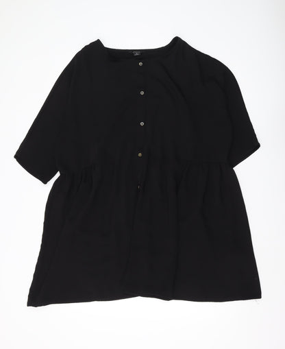 Monki Women's Black Tunic Blouse - Size M