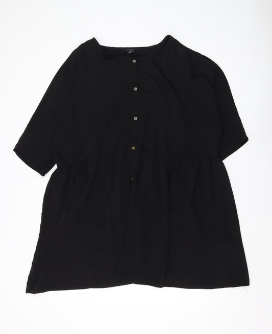 Monkl Women's Black Tunic Blouse - Size M