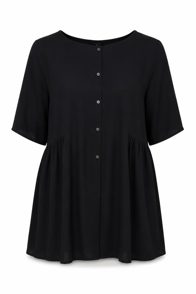 Monkl Women's Black Tunic Blouse - Size M