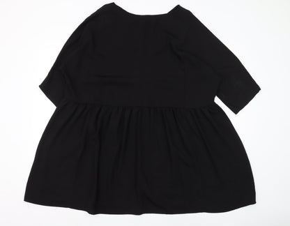 Monki Women's Black Tunic Blouse - Size M