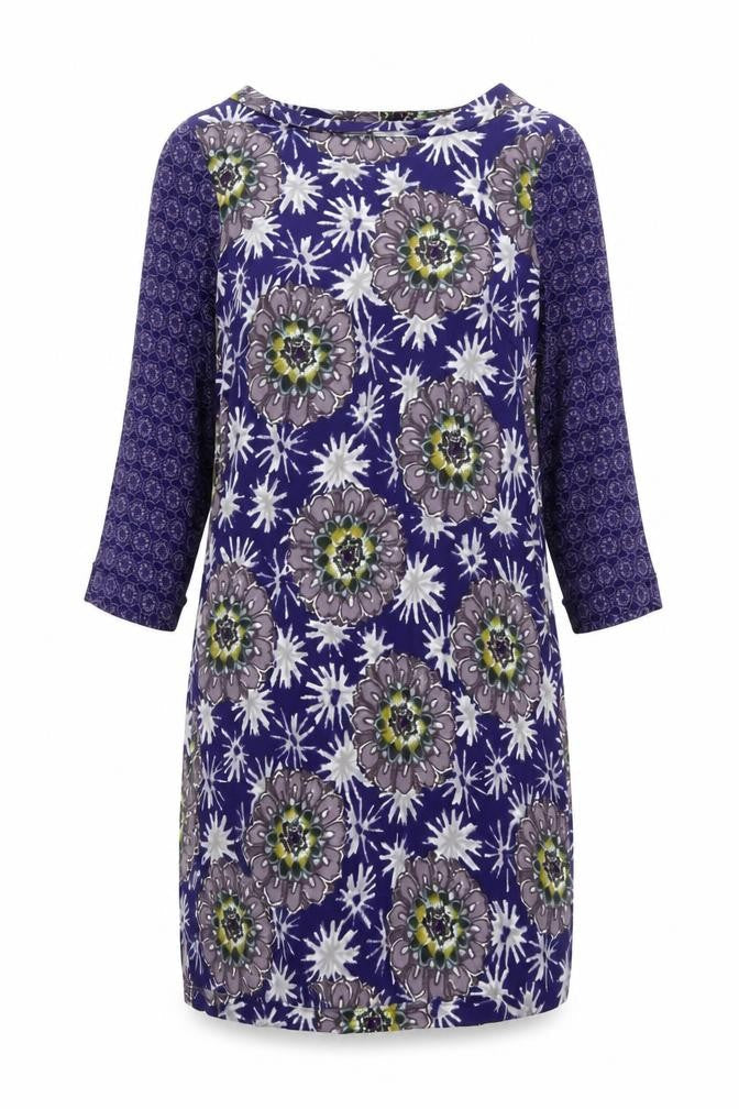 White Stuff Women's Multicolour Floral Sheath Dress Size 10