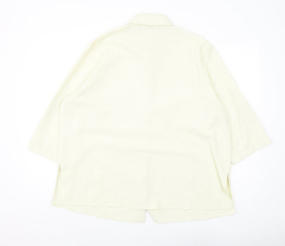 Classics Women’s Ivory Button-Up 3/4 Sleeve Shirt
